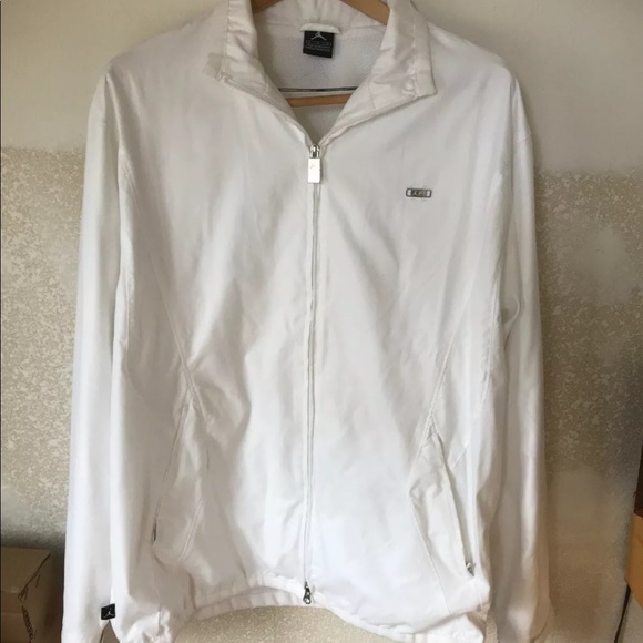 Jordan Other - Nike Af1 Full Zip White Lightweight Jacket - Sz L